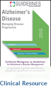 CWGADM-endorsed Alzheimer's Disease GUIDELINES Pocketcard&trade;: Managing Disease Progression