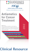 ASCO Endorsed Antiemetics for Cancer Treatment GUIDELINES Pocketcard&trade;