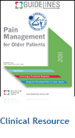 AGS-endorsed Pain Management for Older Patients GUIDELINES Pocketcard&trade;