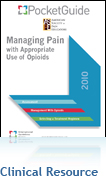 ASPE Endorsed Managing Pain with Appropriate Use of Opioids GUIDELINES Pocketcard&trade;