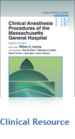 Handbook of Clinical Anesthesia Procedures of the Massachusetts General Hospital