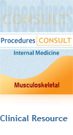 Procedures Consult: Internal Medicine - Musculoskeletal Procedures