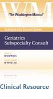 The Washington Manual&reg; Geriatrics Subspecialty Consult