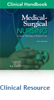 Clinical Handbook for Medical-Surgical Nursing: Critical Thinking in Patient Care